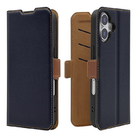 ラスタバナナ iPhone 17用　薄型手帳ケース　サイドマグネット　 ネイビ－＊ブラウン 8855IP5ABSMNVB