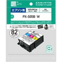 エコリカ リサイクルインクカートリッジ 3色パック ECI-E82CL
