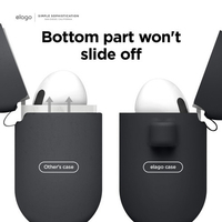 elago EL_AP3CSSCOH_BK AirPods 3用シリコンケース ブラック