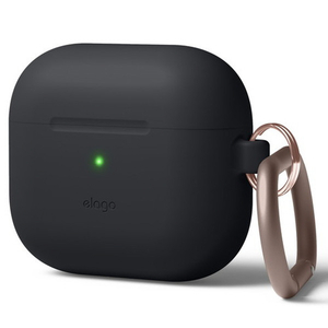 elago AirPods 3用シリコンケース ブラック EL_AP3CSSCOH_BK-イメージ8