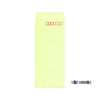 イムラ封筒 長4カラークラフト封筒ウグイス 1000枚 1箱(1000枚) F803850-N4S-409