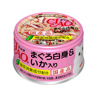 いなば CIAO ホワイティ まぐろ白身 いか入り 85g F411674-A-03