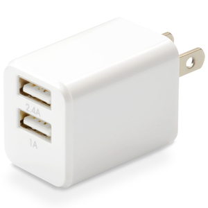JTT USB充電器 ホワイト CUBEAC224WH-イメージ1