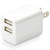 JTT USB充電器 ホワイト CUBEAC224WH-イメージ1