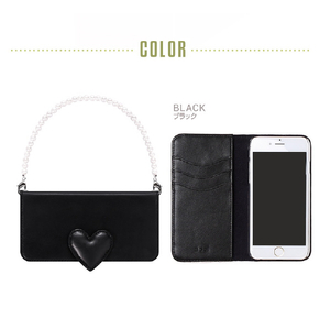 abbi iPhone SE(第3世代)/SE(第2世代)/8/7用ケース Heart Diary ブラック AB19079I9-イメージ5