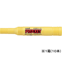 三菱鉛筆 プロッキー太字+細字 詰替式本体 黄 10本 1箱(10本) F872039-PM150TR.2