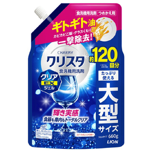 ライオン チャーミークリスタクリアEXジェル詰替 660G ｸﾘｽﾀｸﾘｱEXｼﾞｴﾙｶｴ660G-イメージ1