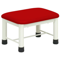 高田ベッド 足踏み台(ミニステップ)ビニルレザーレッド 25cm FCG348P-23-2769-0214