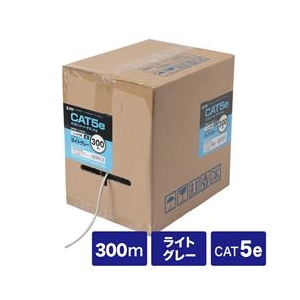 サンワサプライ カテゴリ5eUTPより線ケーブルのみ（300m） ライトグレー KB-T5Y-CB300N-イメージ1