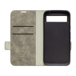NATURAL design Google Pixel 8a用カード入れ・スタンド機能付手帳型ケース STYLE NATURAL グレー GP8A-VS01-イメージ3