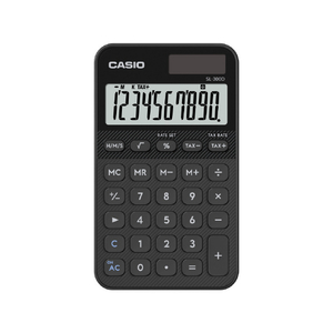 カシオ 手帳型カラフル電卓 ブラック SL-300D-BK-N-イメージ2