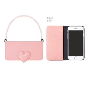 abbi iPhone SE(第3世代)/SE(第2世代)/8/7用ケース Heart Diary ピンク AB19080I9-イメージ6