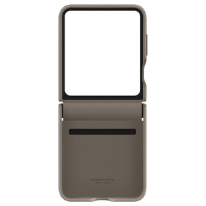 Samsung Galaxy Z Flip5用Flap Eco-Leather Case Etoupe EF-VF731PAEGJP-イメージ3