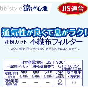 白元アース ビースタイル プリーツタイプ 涼ヤカ心地 アイスLV ふつう5枚 FC662MS-イメージ7