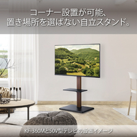 ハヤミ KF-360B ～65V型対応 自立スタンド TIMEZ・KFseries ブラック