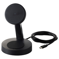 エレコム 2in1 マグネットQi2規格対応ワイヤレス充電器(15W+5W・スタンド) ブラック W-MS11BK