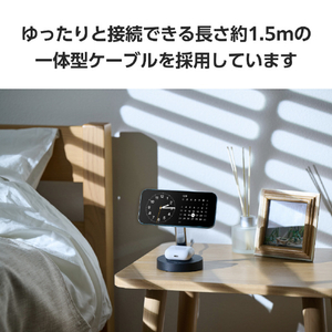 エレコム 2in1 マグネットQi2規格対応ワイヤレス充電器(15W+5W・スタンド) ブラック W-MS11BK-イメージ7