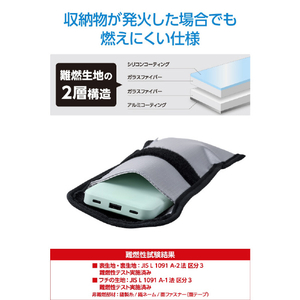 エレコム 難燃ガジェットポーチM グレー BMA-MBP01MGY-イメージ4