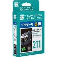 エコリカ LC211BK互換 リサイクルインクカートリッジ ブラック(顔料) ECI-BR211B