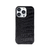 ABBI SIGNATURE iPhone 14 Pro用LIPARI イタリアンレザーバックカバー ブラック ABS24081I14PBK-イメージ1