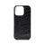 ABBI SIGNATURE iPhone 14 Pro用LIPARI イタリアンレザーバックカバー ブラック ABS24081I14PBK-イメージ2