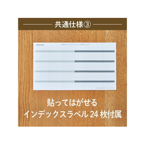 キングジム サクッと整理ドキュメントファイル フタ付 A4 ベージュ FCD064G-2290-BE-イメージ5