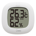 ドリテック デジタル温湿度計「ルミール」 ホワイト O-423WT