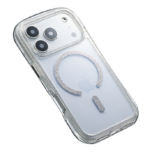 サンクレスト iPhone18 Pro/17 Pro用 AIR SHOCK MAX シルバーラメ I40RIJA03-イメージ4