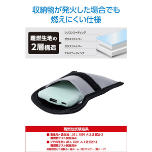 エレコム 難燃ガジェットポーチS グレー BMA-MBP01SGY-イメージ4