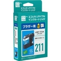 エコリカ LC211C互換 リサイクルインクカートリッジ シアン ECI-BR211C