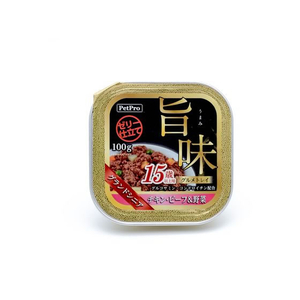 ペットプロジャパン ペットプロ 旨味グルメトレイ 15歳以上用 チキン・ビーフ&野菜 100g FC490PK-イメージ1