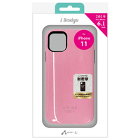 エアージェイ iPhone 11用耐衝撃スリム背面ケース ピンク AC-P19M-GB PK