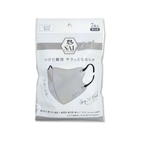 日翔 彩 立体シルクフィールマスク ライトグレー×ブラック ふつう 7枚 FC389RV