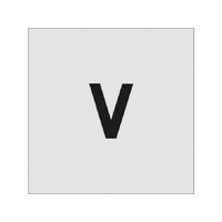 アイマーク ステンシル V 文字サイズ50×40mm FC809JD-8186076