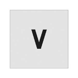 アイマーク ステンシル V 文字サイズ50×40mm FC809JD-8186076-イメージ1