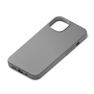PGA iPhone 13用抗菌スリムシリコンケース グレー PG-21KSC02GY-イメージ1