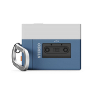 elago AirPodsPro3用シリコンケｰスカセットプレイヤｰ風/ブルｰ elago ブルー EL_A3PCSSCC4_BL