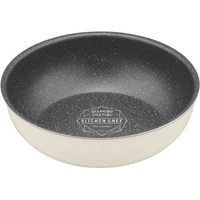 アイリスオーヤマ ダイヤモンドコートパン IH炒めなべ26cm アイボリー FC634SR-DCI-T26W