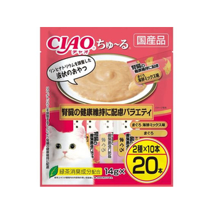 いなば CIAO ちゅーる 腎臓の健康維持に配慮バラエティ 14g×20P FCU2966-イメージ1