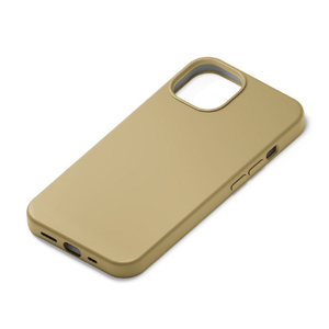 PGA iPhone 13用抗菌スリムシリコンケース ベージュ PG-21KSC03BE-イメージ1