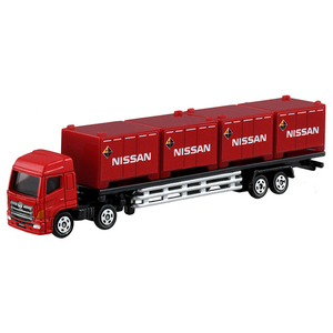 ●「日野プロフィア トレーラー/日産 コンテナ」が、トミカ(ロングタイプ)になって登場です。 ●アクション:本体取り外し/左右可動/コンテナ脱着。 ●(C) TOMY ホーム すべてのカテゴリー おも