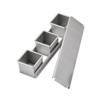 江部松商事 アルタイト ミニ食パンケース 蓋付 7cm 3連結 FC088LP-5425120