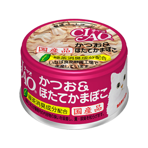 いなば CIAO かつお&ほたてかまぼこ 85g F411679-A-13-イメージ1