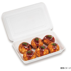 シーピー化成 弁当容器 VK-63 折蓋角丸小 無地 50枚 FCG280V-00107883-イメージ2