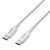 エレコム USB Type-C(TM)ケーブル シリコンメッシュタイプ(1．5m) ホワイト MPA-CCSSM15WH-イメージ1