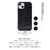 ABBI SIGNATURE iPhone 14 Pro用LIPARI イタリアンレザーバックカバー ダークブラウン ABS24083I14PDB-イメージ4
