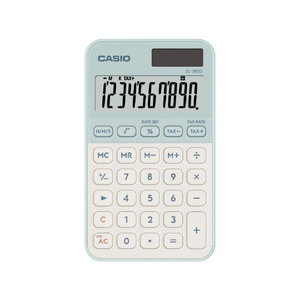 カシオ 手帳型カラフル電卓 ライトグリーン SL-300D-LG-N-イメージ2
