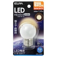 エルパ LED電球 E26口金 全光束55lm(1．4Wミニボールタイプ相当) 電球色 1個入り elpaball mini LDG1L-G-G251
