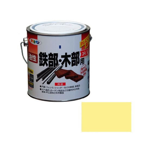 アサヒペン 油性鉄部木部用EX 0.7L クリーム色 FC669NV-イメージ1