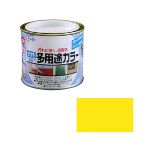 アサヒペン 水性多用途カラー 1／5L 黄色 FC654PM-イメージ1